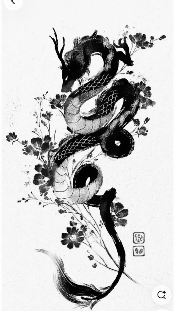 19669982c9200725d93f86221f774174 AI Ink All dragon tattoo design from Pinterest